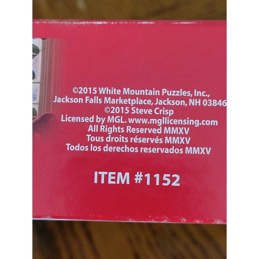 2015 White Mountain The Toy Store 1000 Piece Toys Cardboard Jigsaw Puzzle #1152